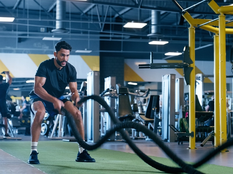Conceptual rendering of Fitness Gym Zone at Venkatesh Erandwane Central, Pune
